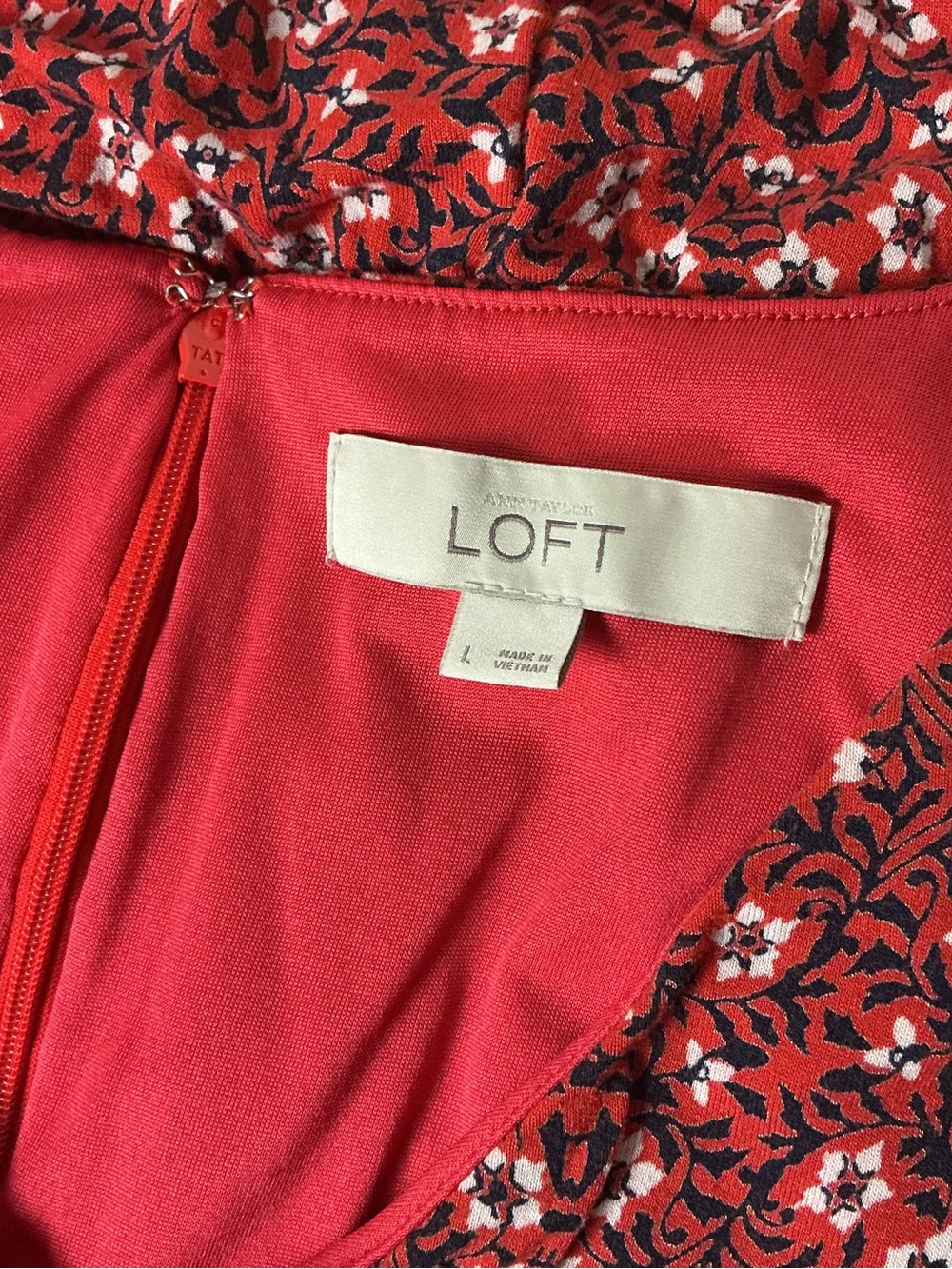 LOFT Women’s Floral Sleeveless Dress Size L - Picture 4 of 5